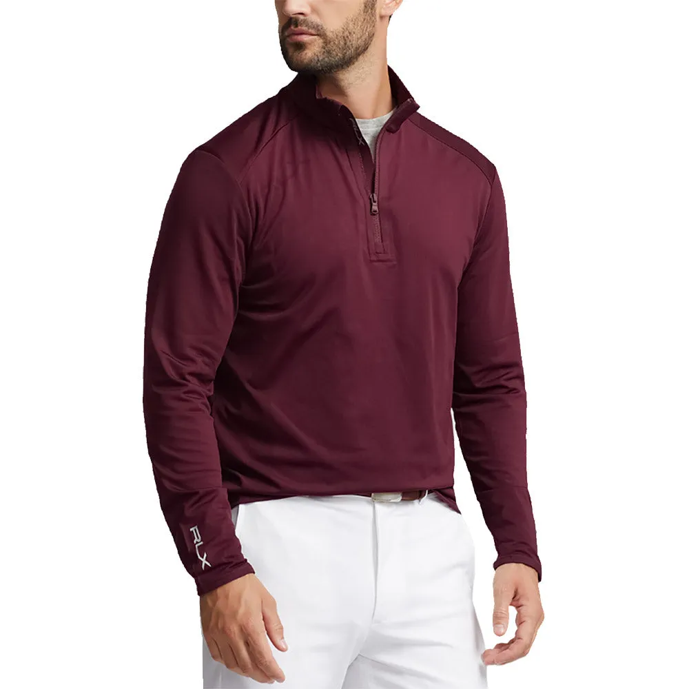 RLX Polo Golf Jacquard Knit Quarter Zip Mens Golf Pullover