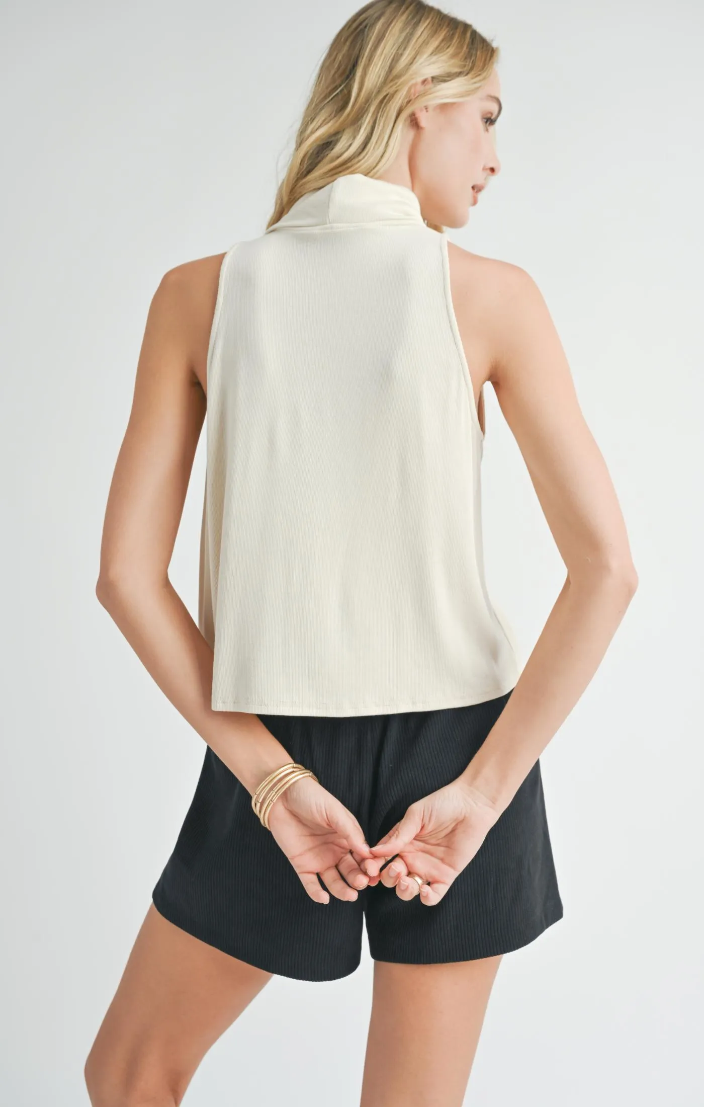 Ronan Knit Turtle Neck Tank