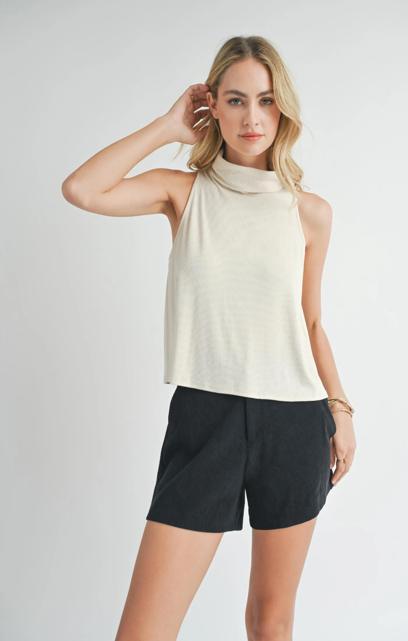 Ronan Knit Turtle Neck Tank