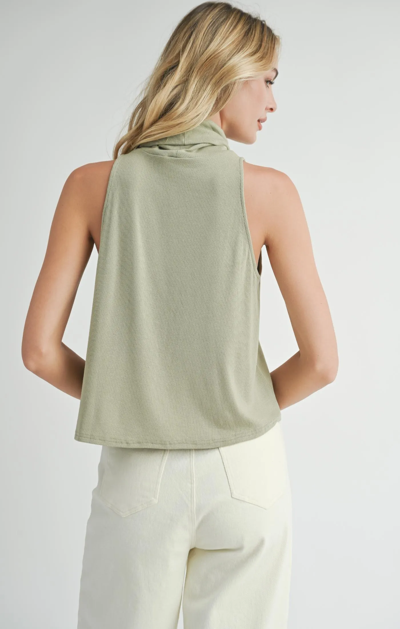 Ronan Knit Turtle Neck Tank