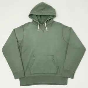 RRL Garment-Dyed Fleece Hoodie - Faded Green