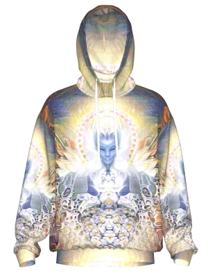 Sacred Geometry Hoodie | UV Hoodie | Fractal Hoodie | Psy Clothing | Festival Hoodie | Psychedelic Sweater | Angel of Arcturus - UV (HD)