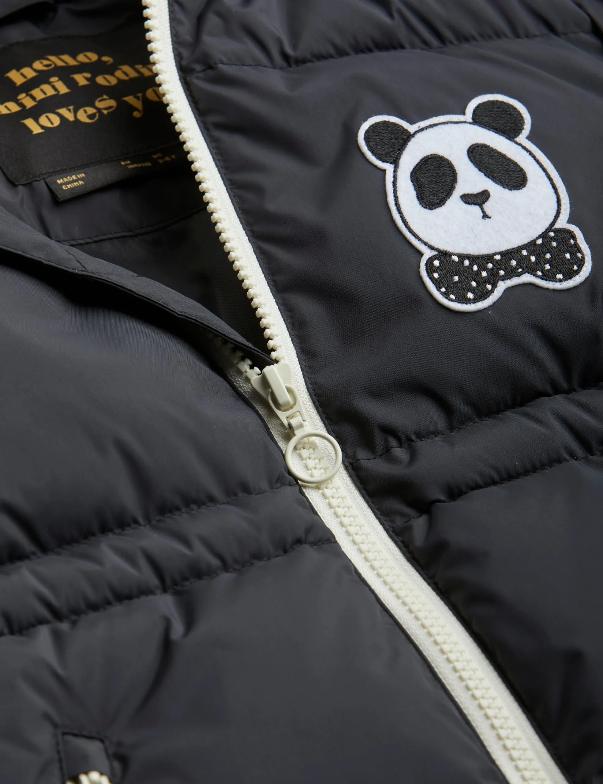 SALE Panda Hooded Puffer Jacket by Mini Rodini