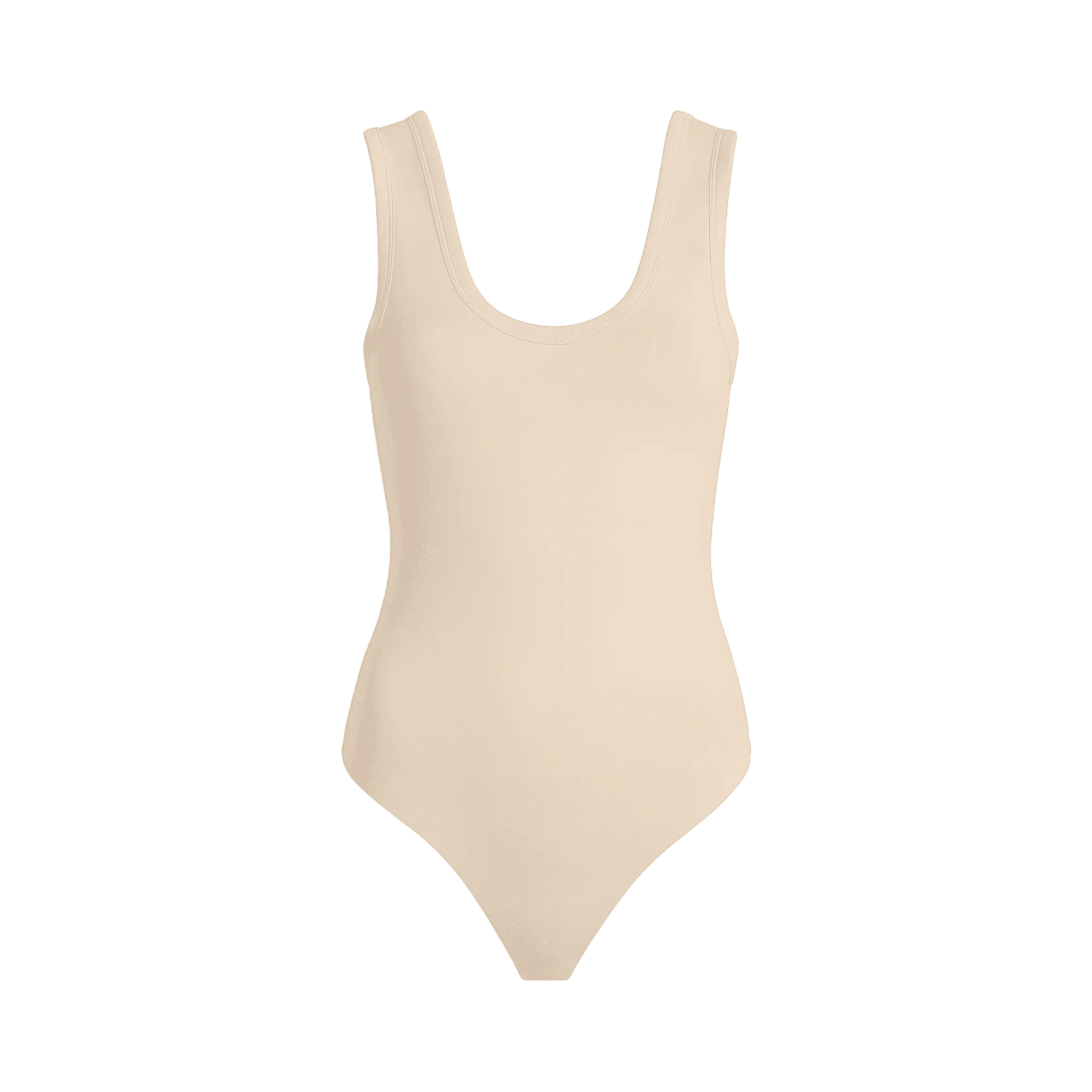 Seamless Scoop Tank Bodysuit | Bone