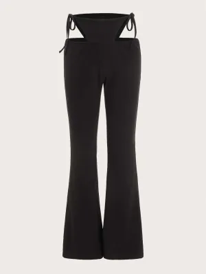 Sexy Plain Zipper High Waist Long Women Pants