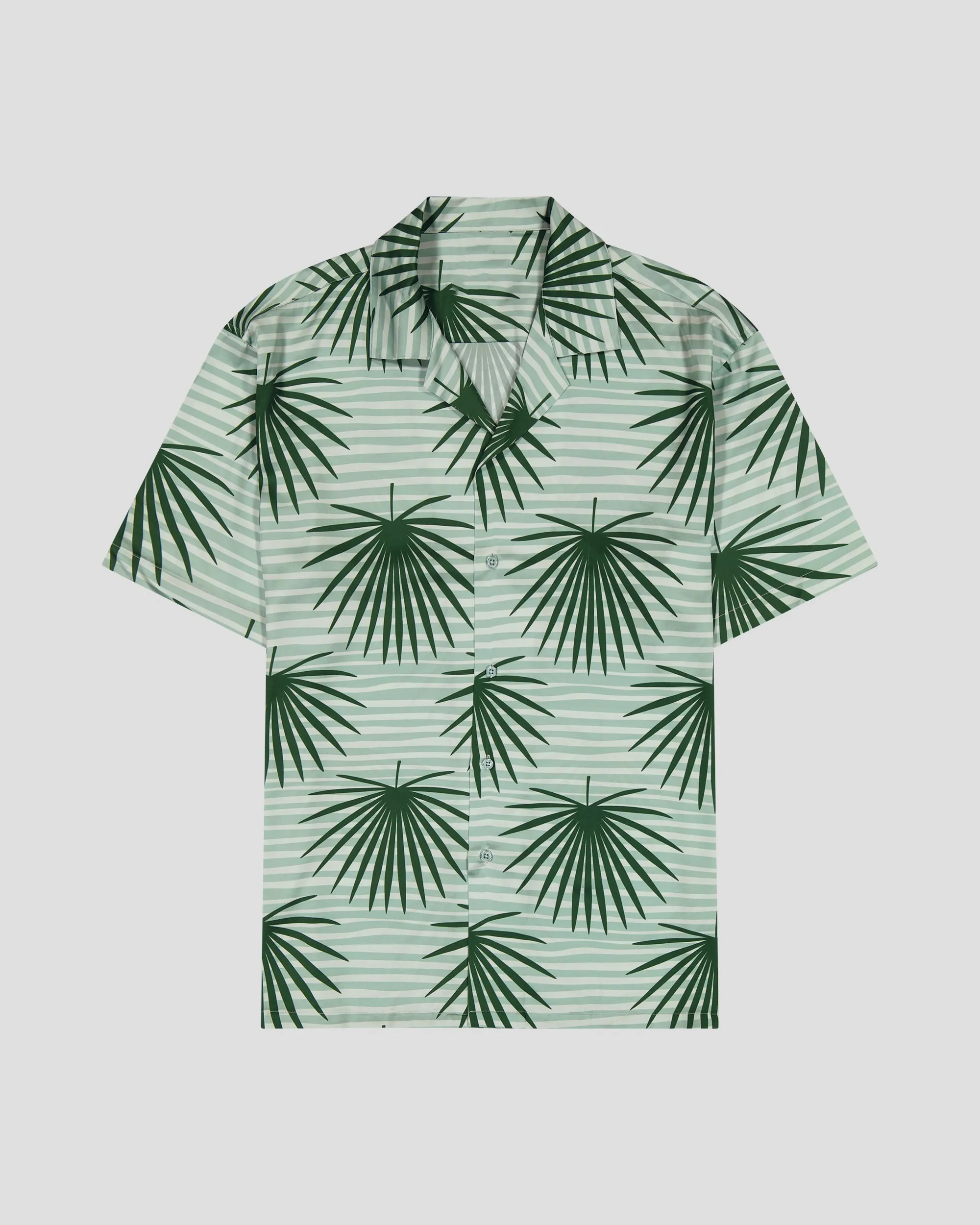 SG Camp Collar Shirt - Green Palms