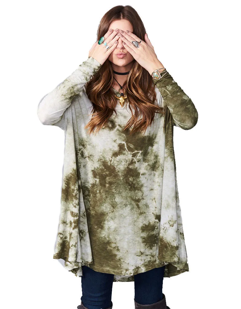 Show Me Your Mumu Will Tunic in Gator Tie Dye