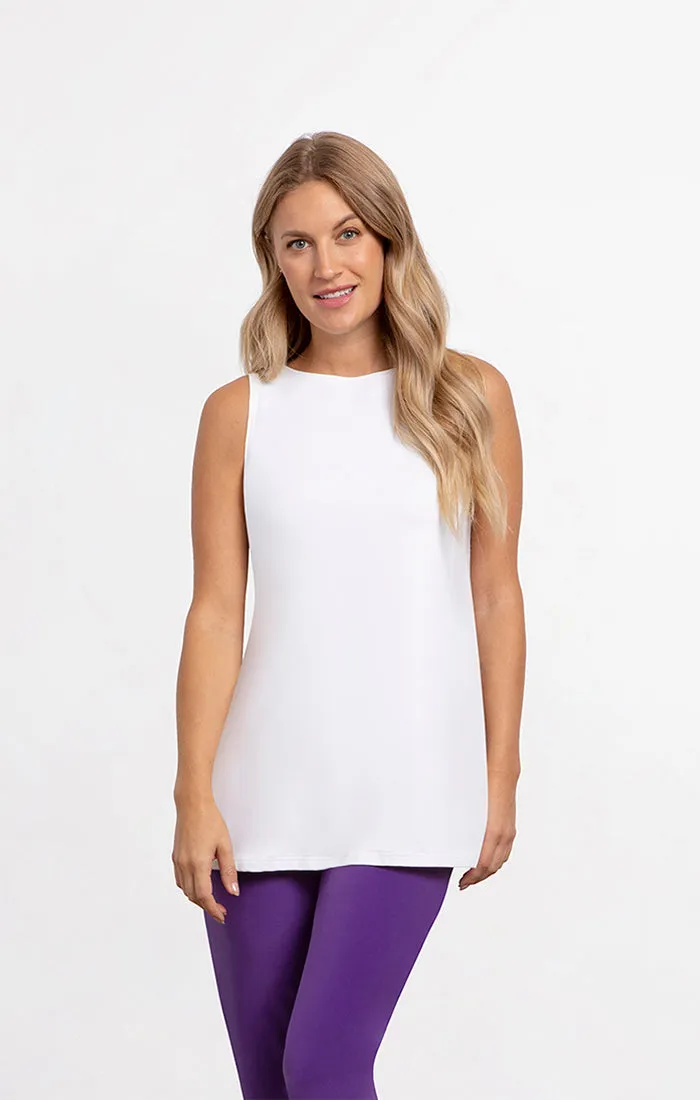 Sleeveless Nu Ideal Tunic, White