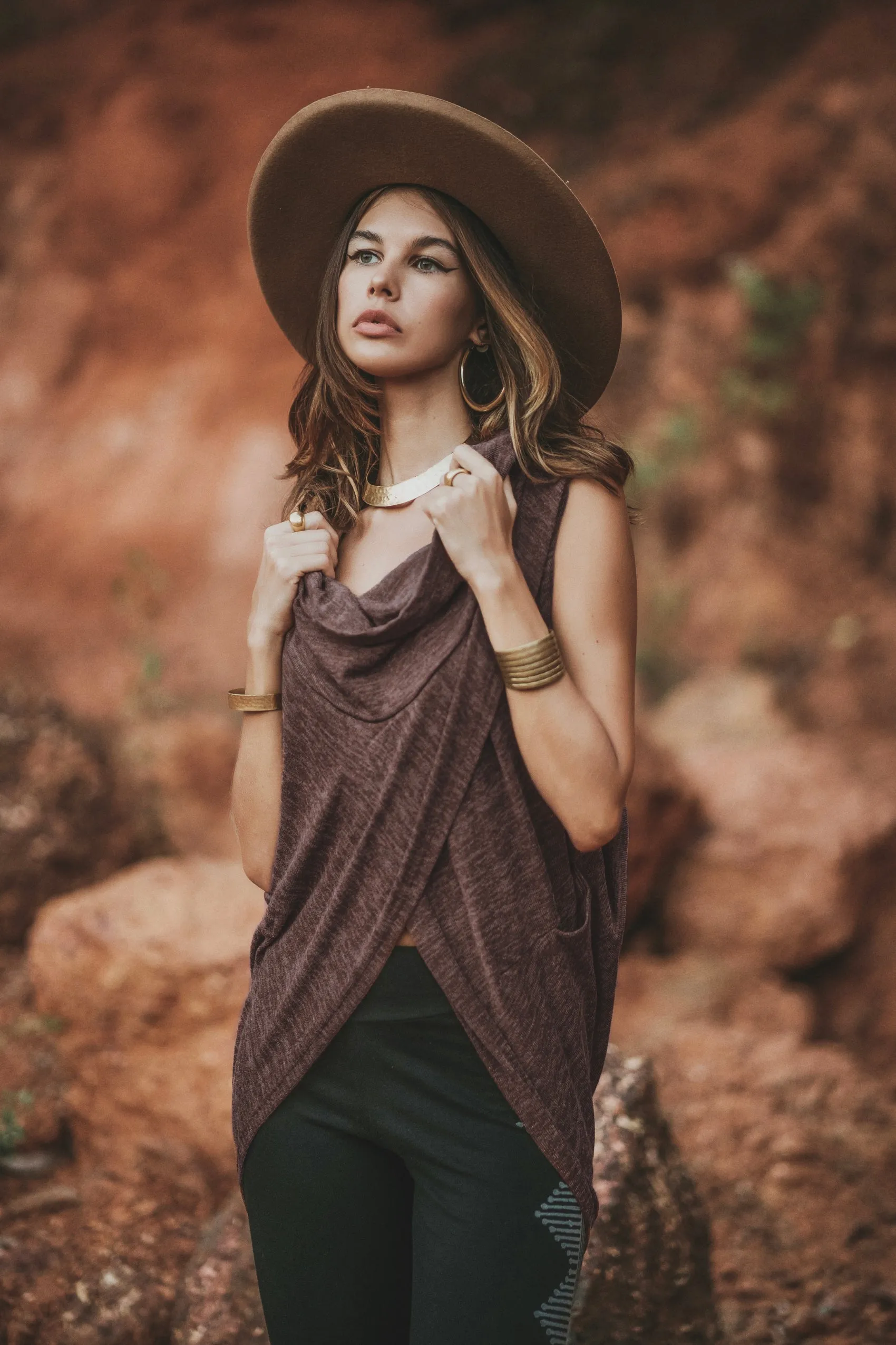 Sleeveless Pullover Tunic Myriah Brown