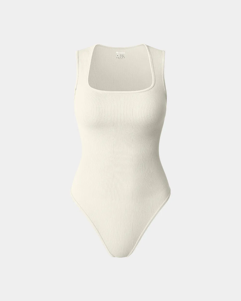 Sleeveless Square Stretch Basic Tank Tops Bodysuits