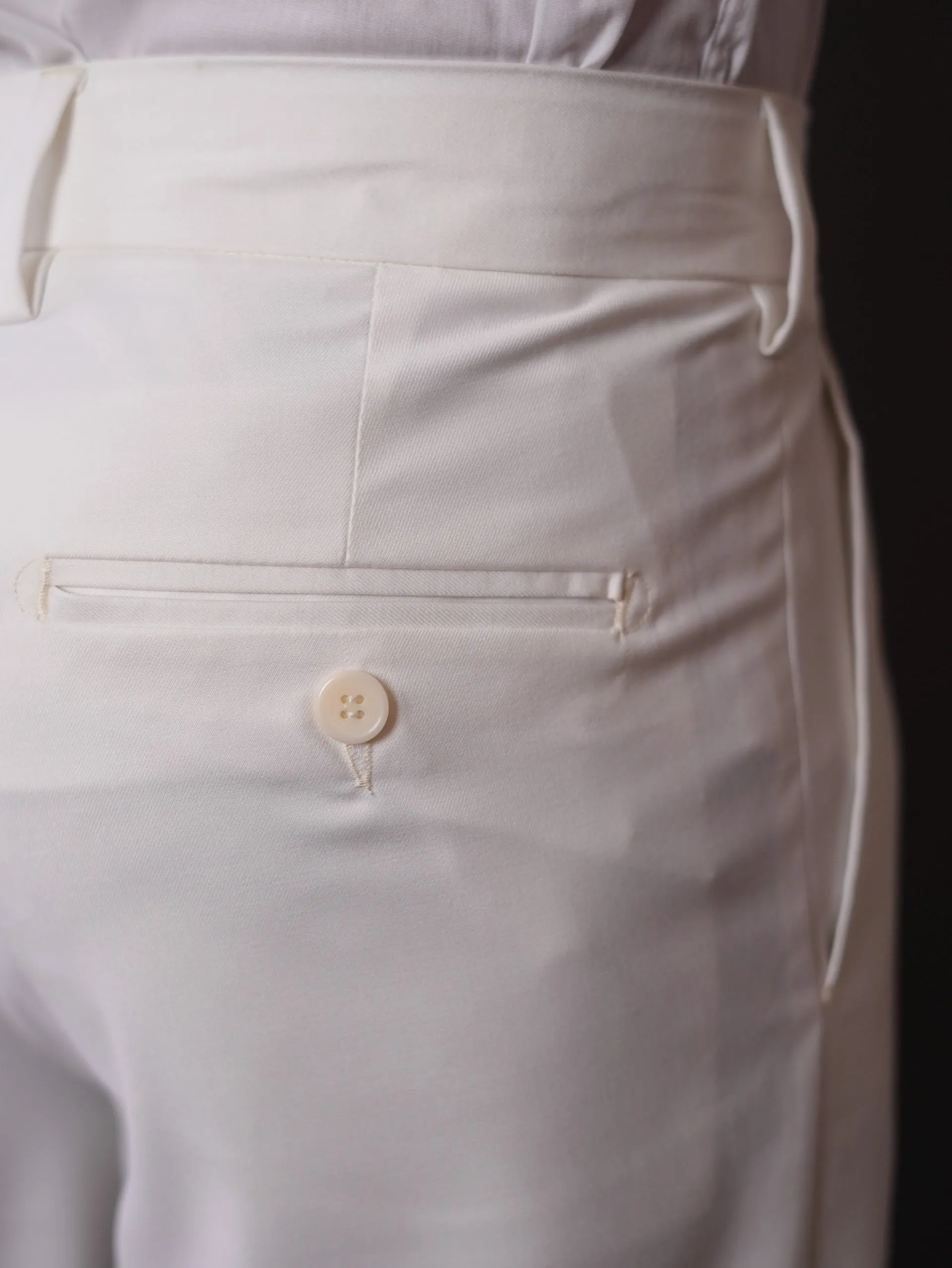 slim fit chino pants-off white