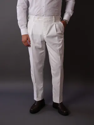 slim fit chino pants-off white