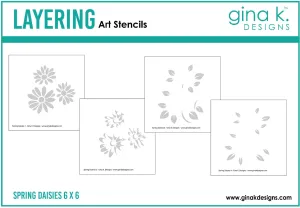 Spring Daisies Layering Stencils