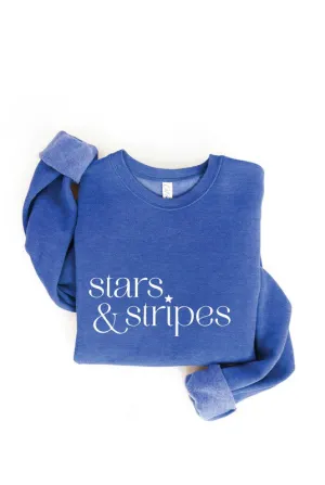 STARS & STRIPES Graphic Sweatshirt in Royal Blue