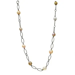 Stationed Pearl Necklace