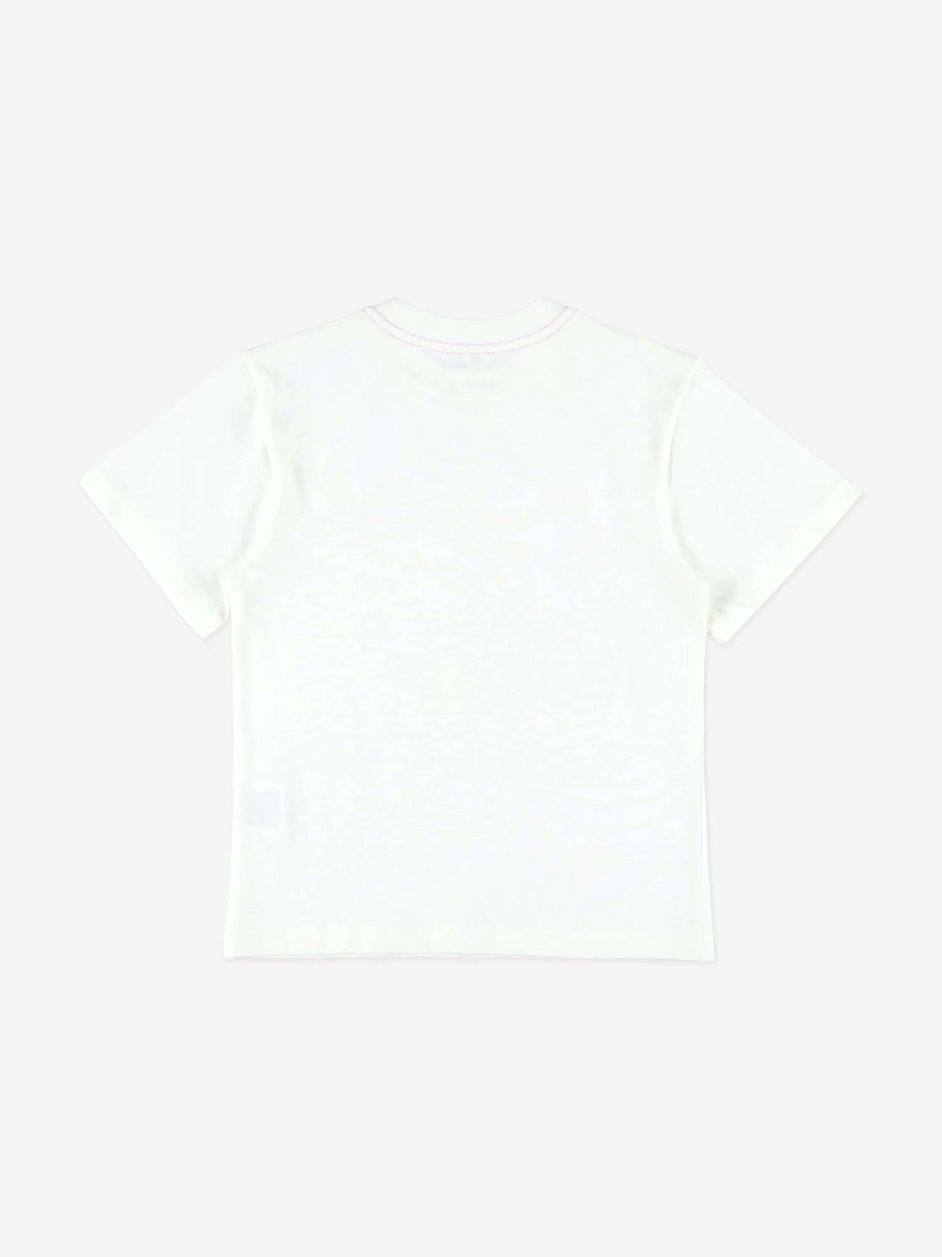 Stella McCartney Girls Circle Logo T-Shirt in Ivory