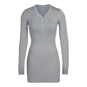 SUMMER SLEEP HENLEY DRESS | HEATHER GRAY