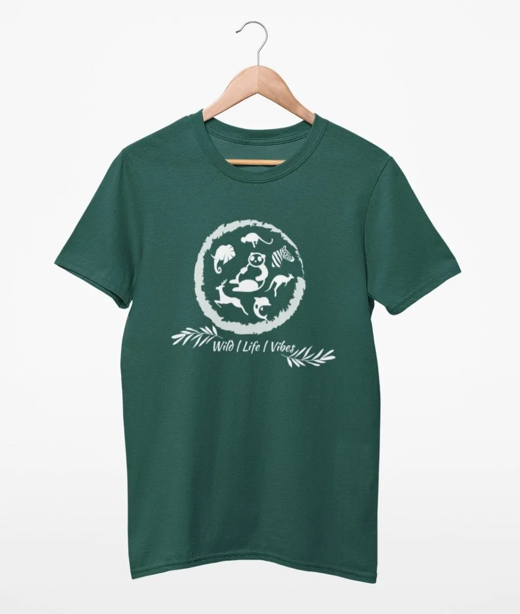 Sustainable T-Shirt | Recycled Plastic   Recycled Cotton Blend | Wild Life Design