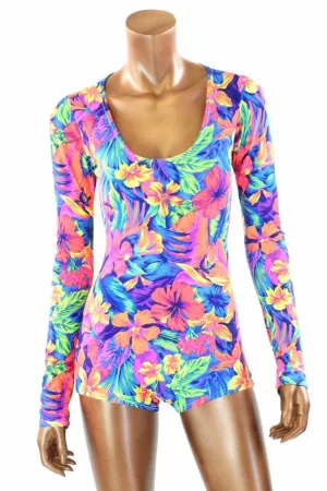 Tahitian Floral Romper