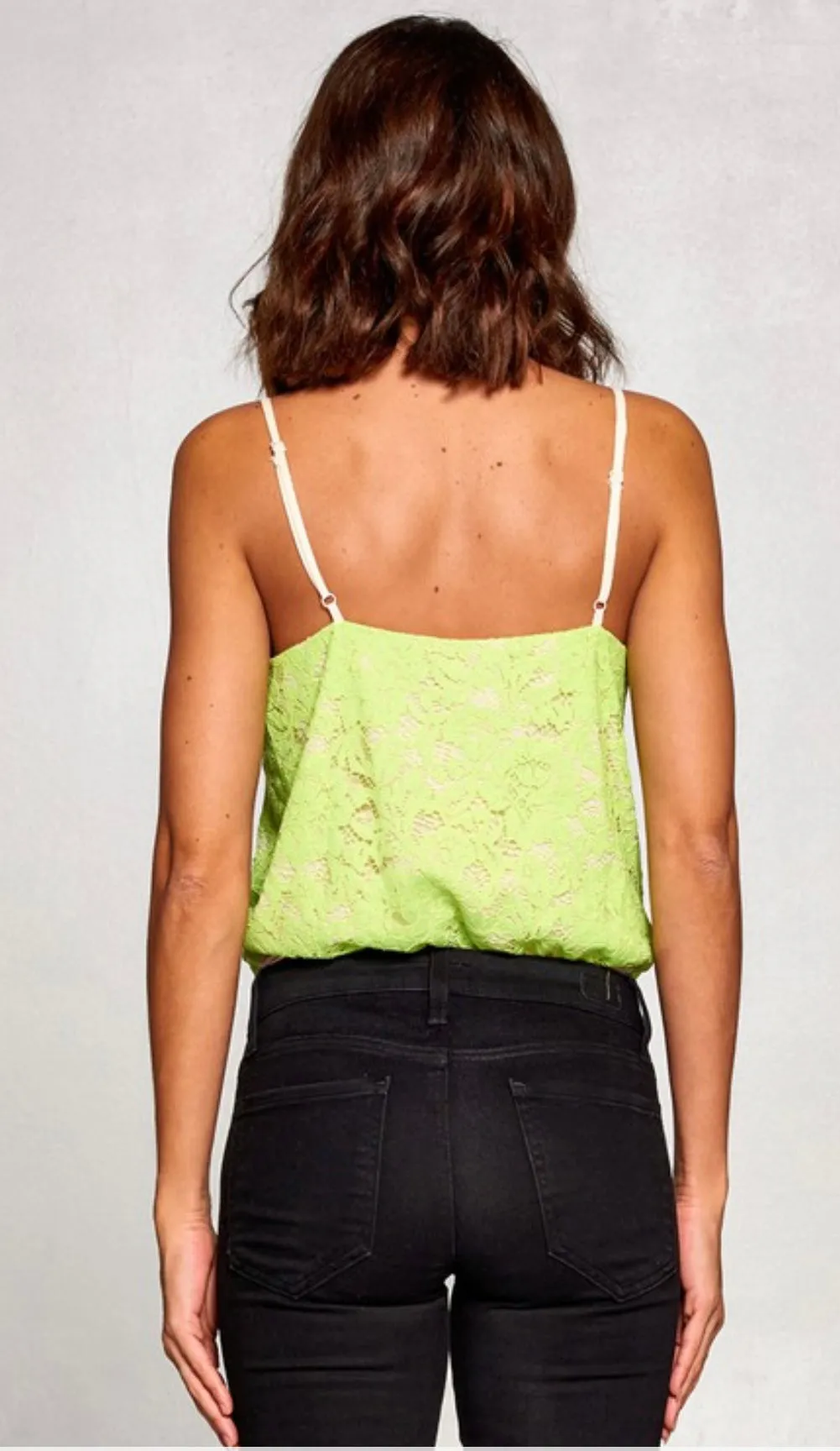 Taylor Lime lace bodysuit