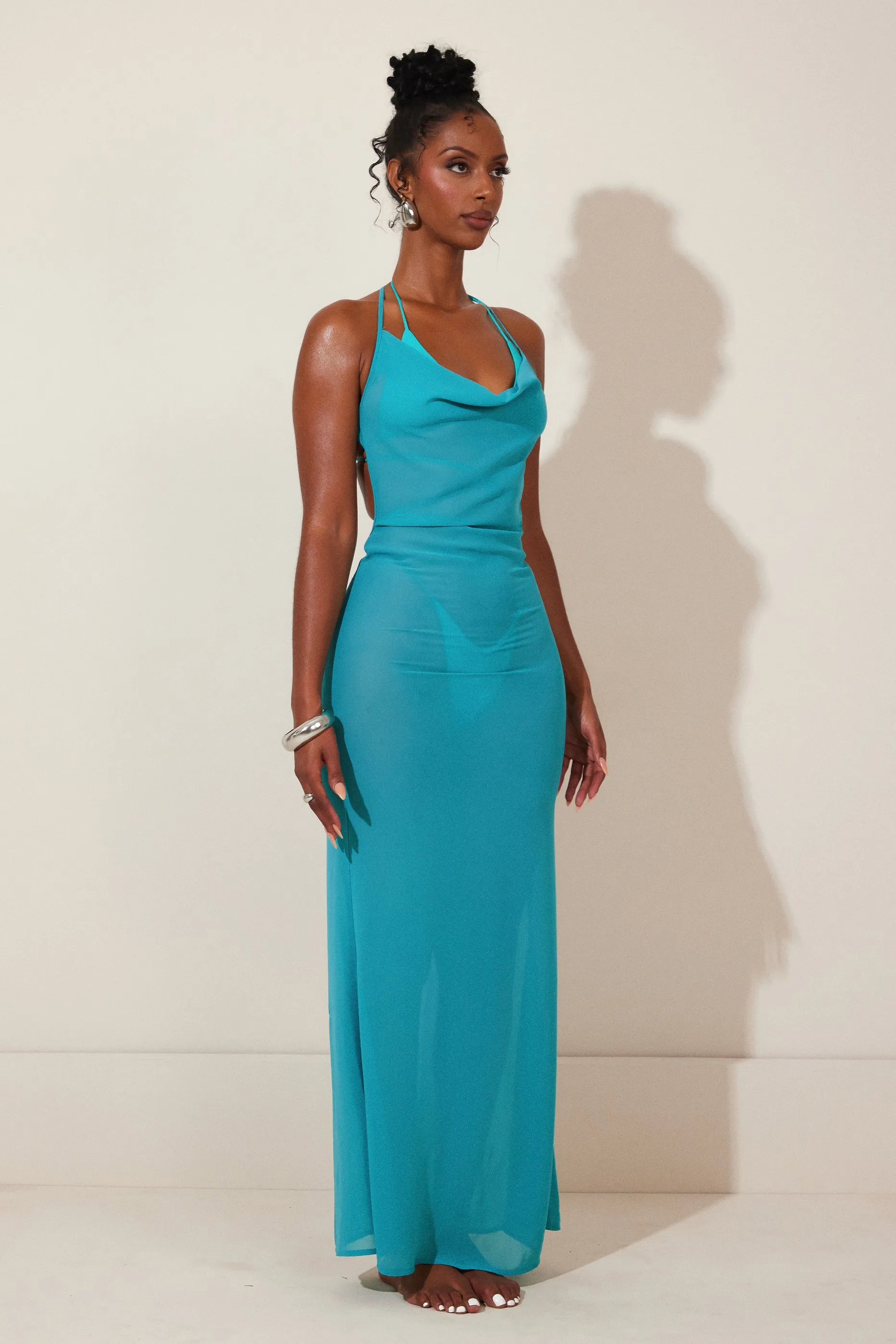 The Aayla Maxi in Teal