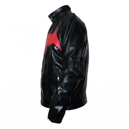 The Batman Logo Black Leather Jacket