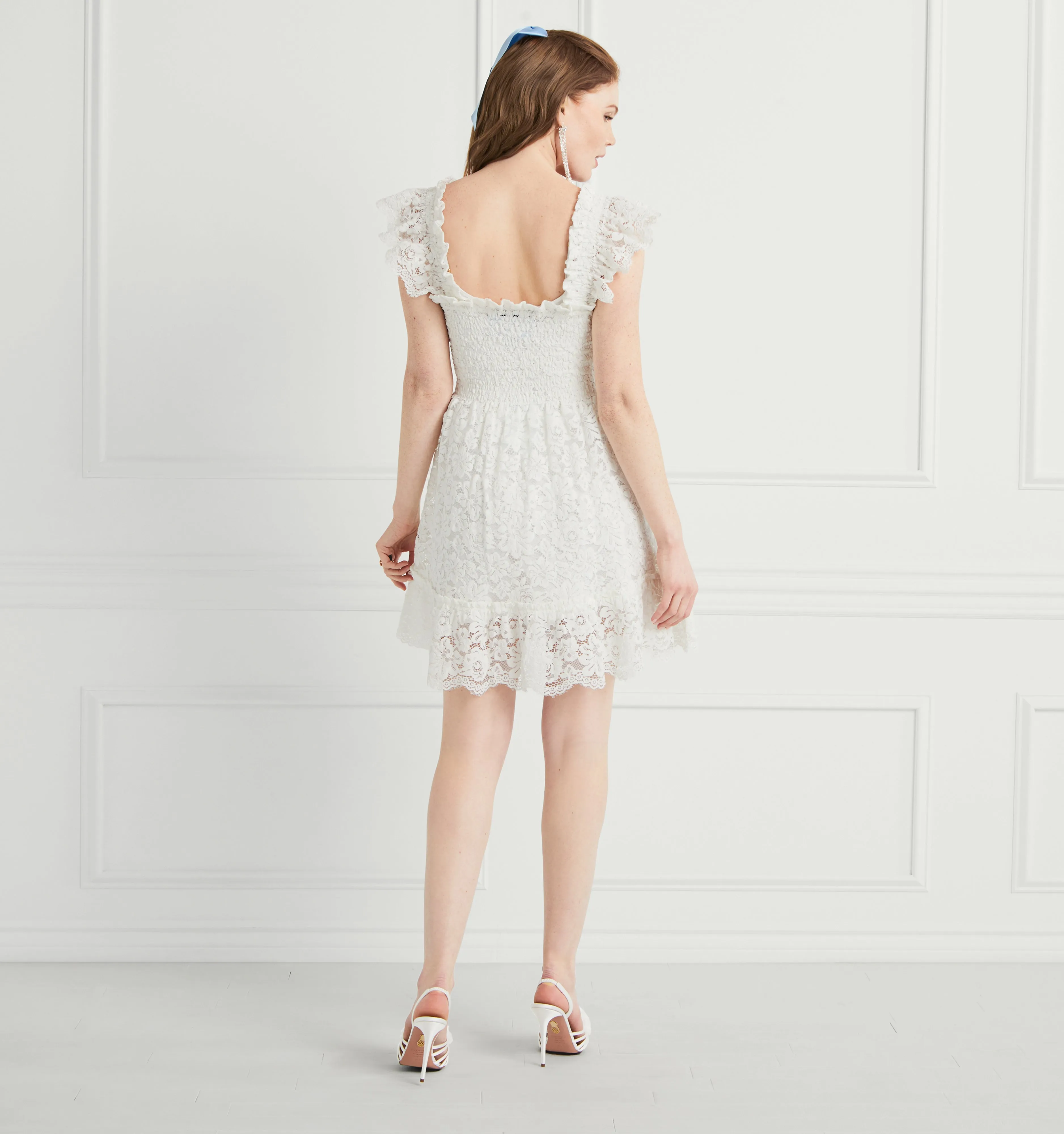 The Lace Elizabeth Nap Dress - White Lace