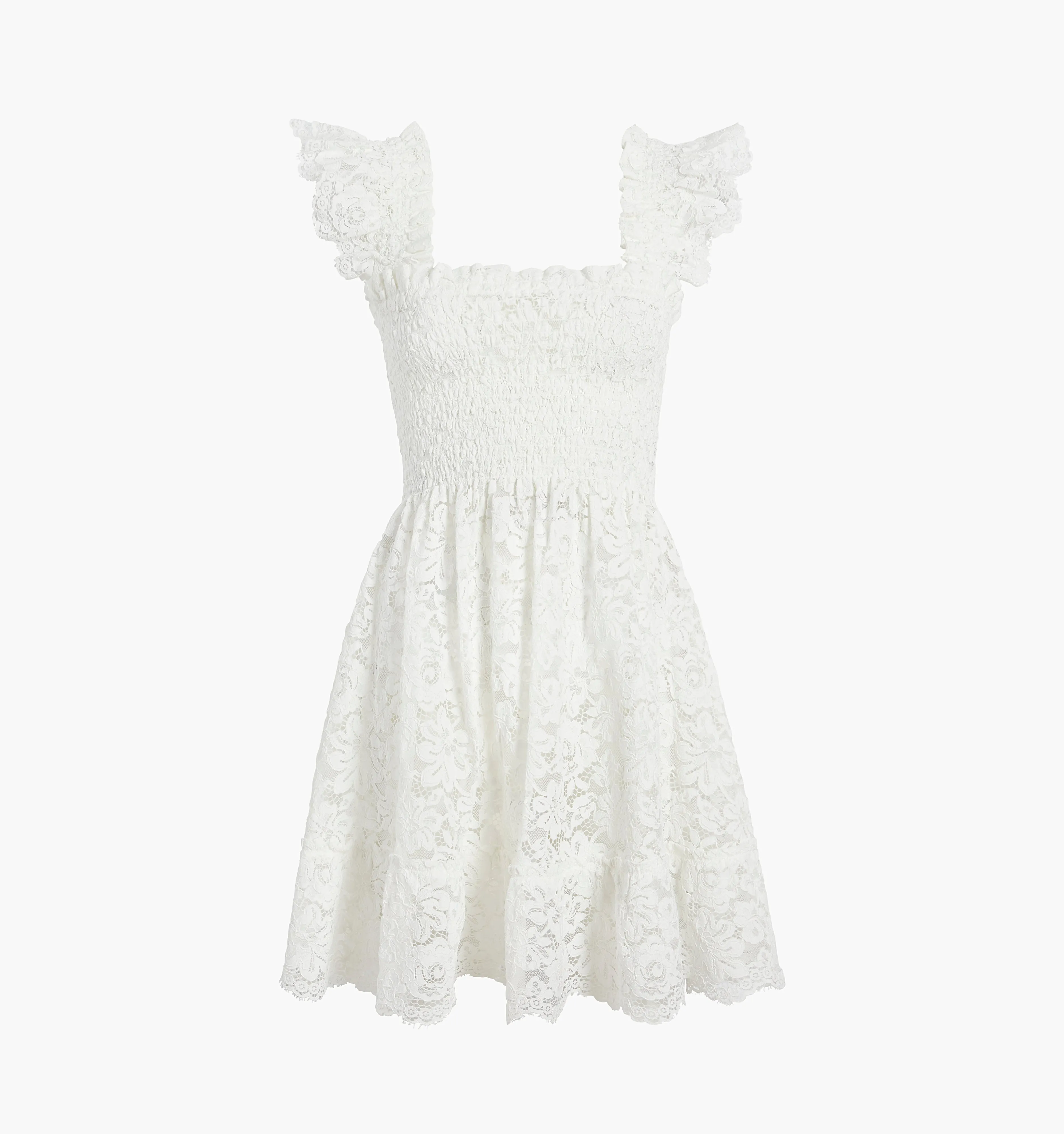 The Lace Elizabeth Nap Dress - White Lace