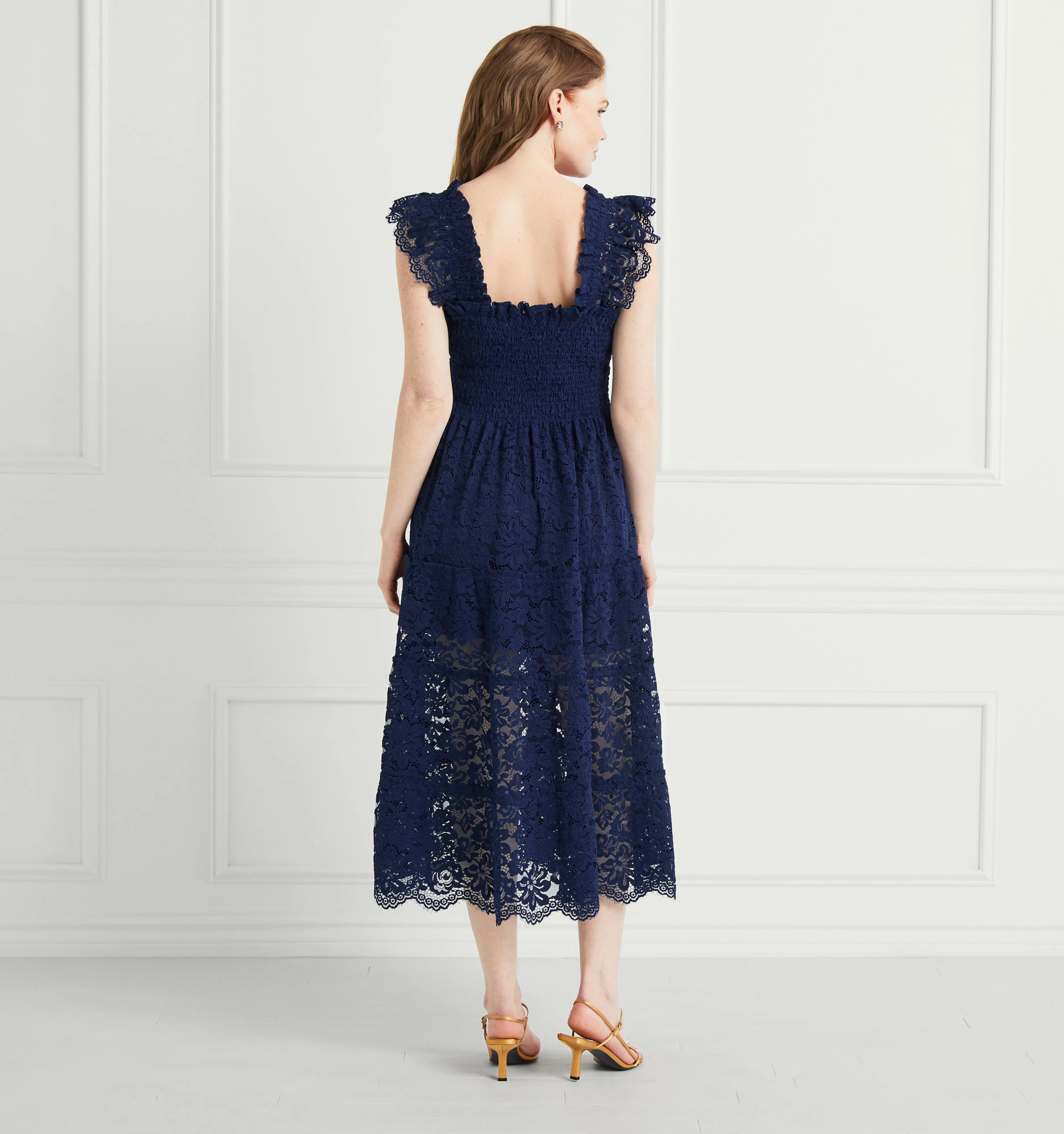 The Lace Ellie Nap Dress - Navy Lace