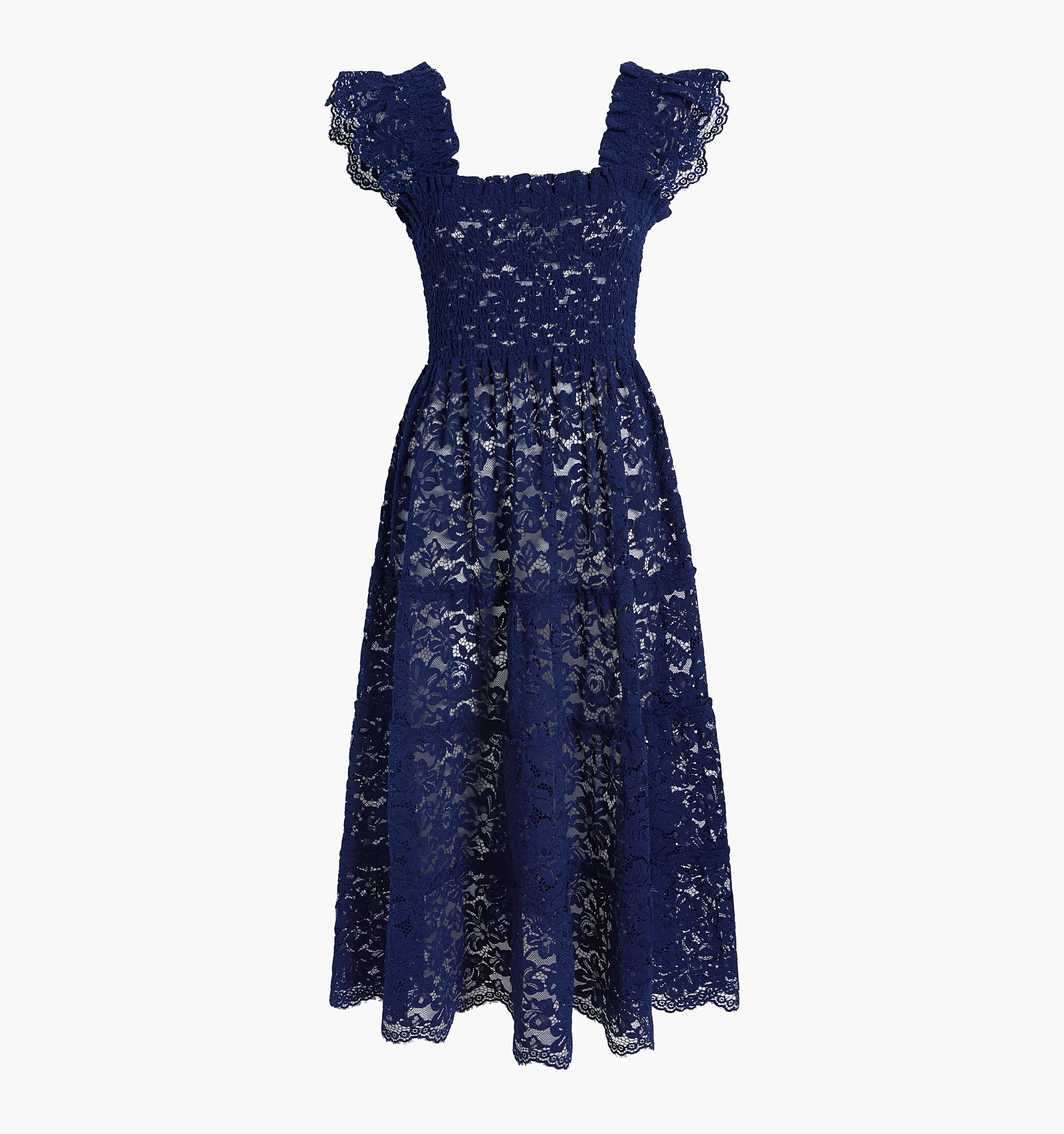 The Lace Ellie Nap Dress - Navy Lace