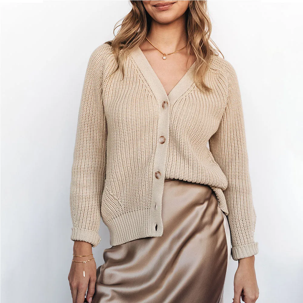 The Novel Cardigan Oatmeal