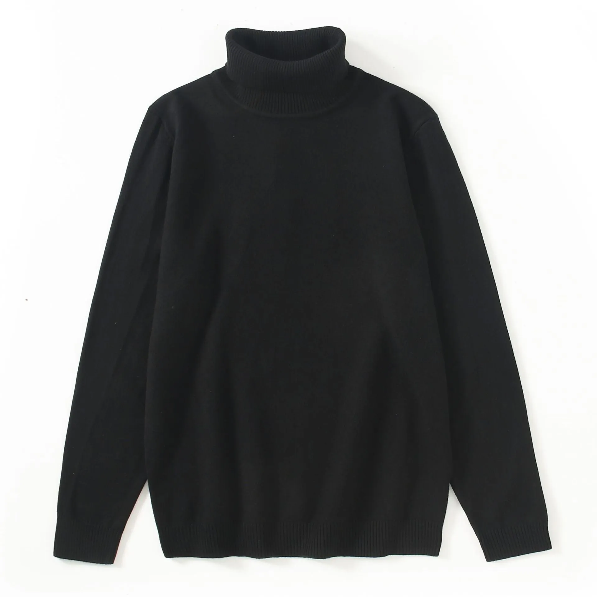 The Rock Turtleneck Fall Winter Men Sweater Anti-Pilling Soft Turtleneck Sweater