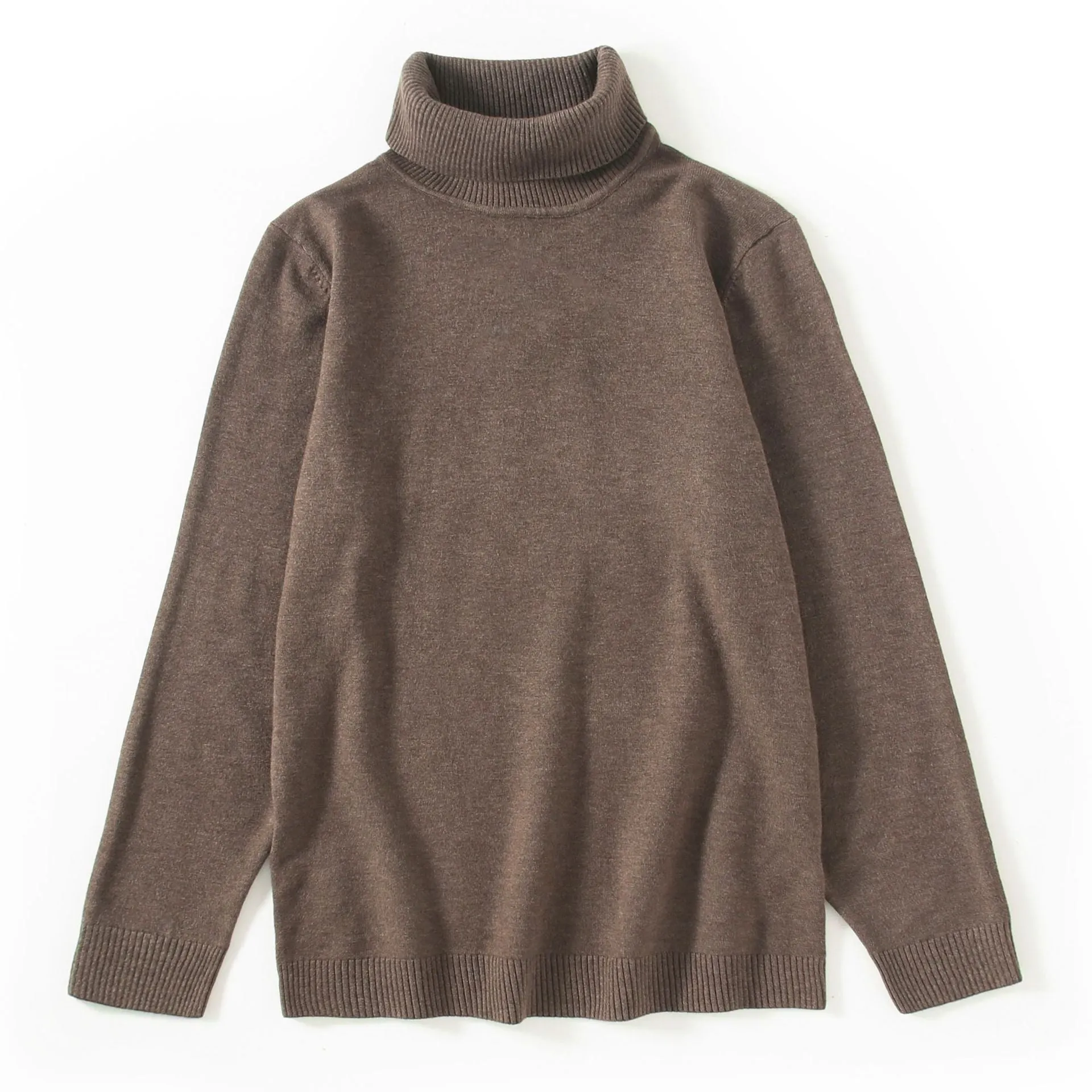 The Rock Turtleneck Fall Winter Men Sweater Anti-Pilling Soft Turtleneck Sweater