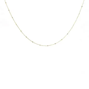 Thin Beaded Chain 19 inches