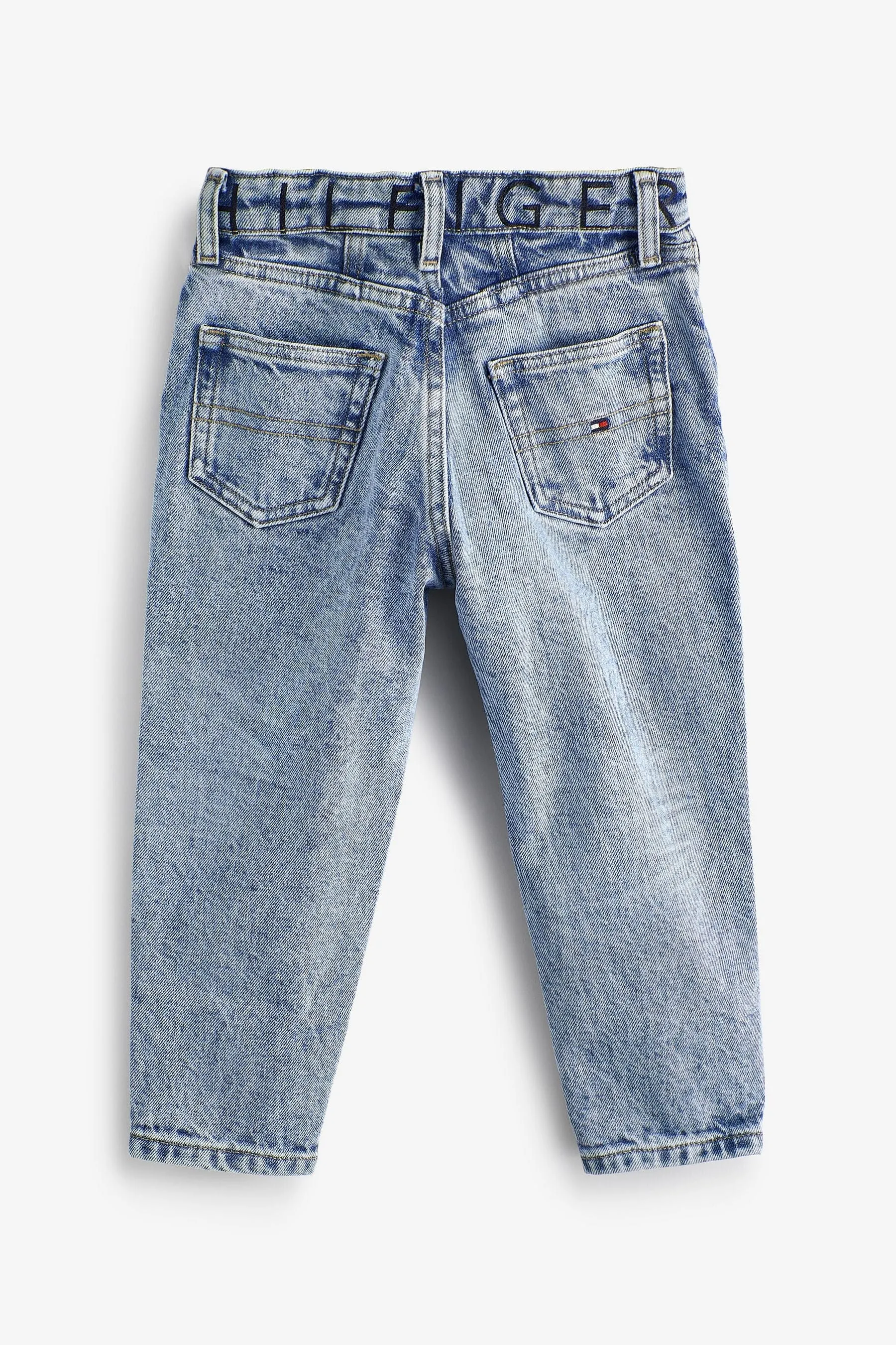 Tommy Hilfiger Girls Recycled Cotton Tapered Jeans