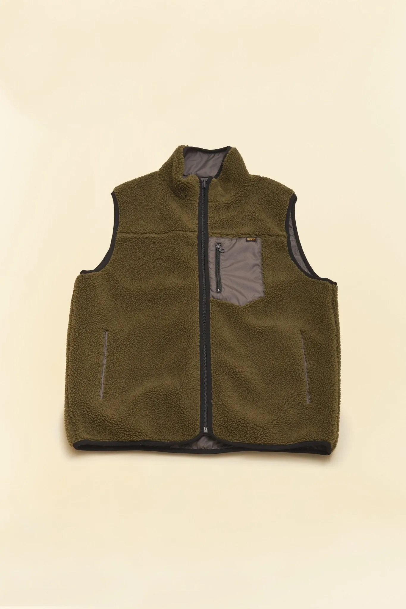 Trophy Clothing Reversible Mountain Vest - Olive/Charcoal