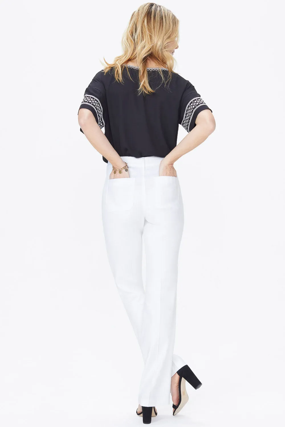 Trouser Pants In Petite - Optic White