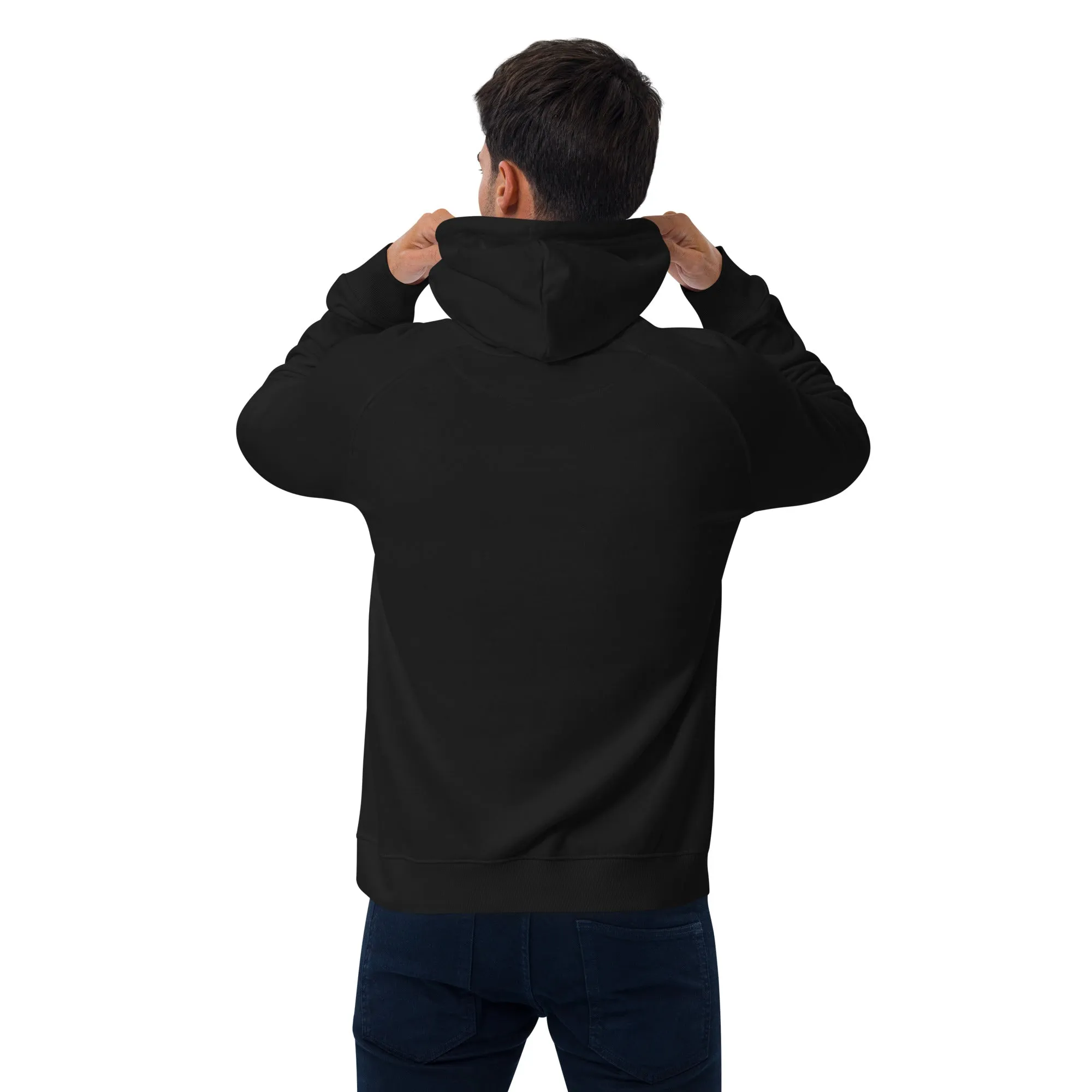 Turkey Head Graphic Men Eco Raglan Hoodie