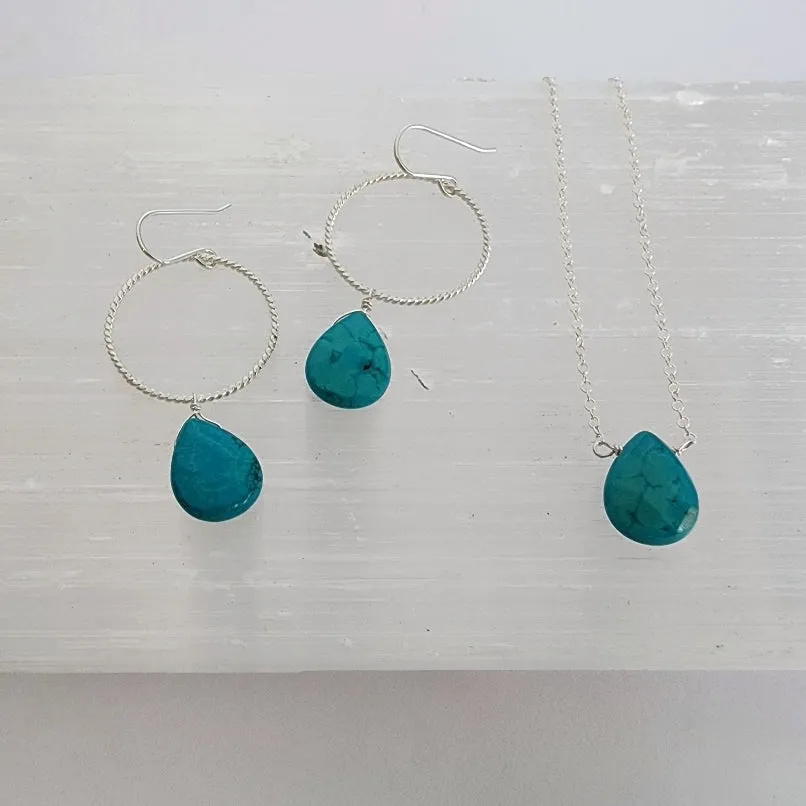 Turquoise Gemstone Layering Necklace