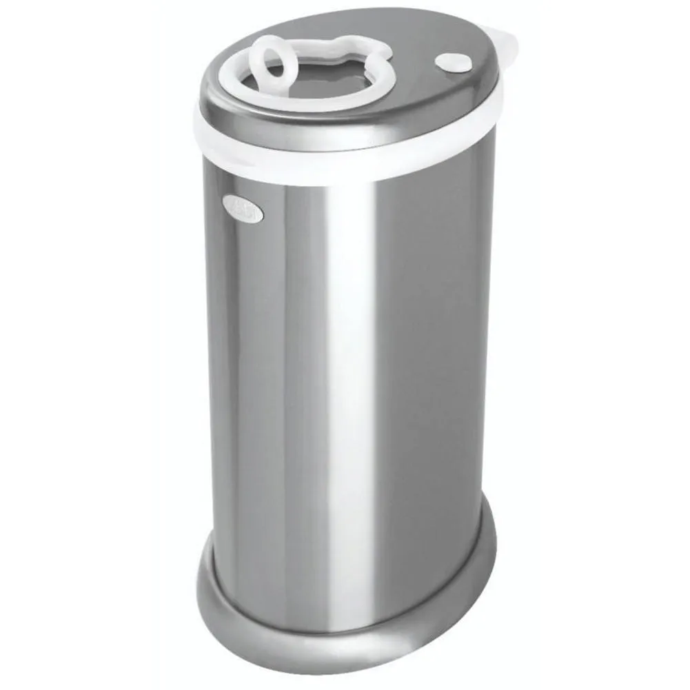 UBBI Deluxe Edition Metallic Stainless Steel Diaper Pail - Chrome