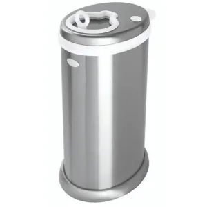 UBBI Deluxe Edition Metallic Stainless Steel Diaper Pail - Chrome