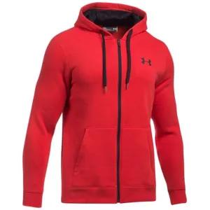 Under Armour Men's Red Rival Fitted Full Zip Hoodie