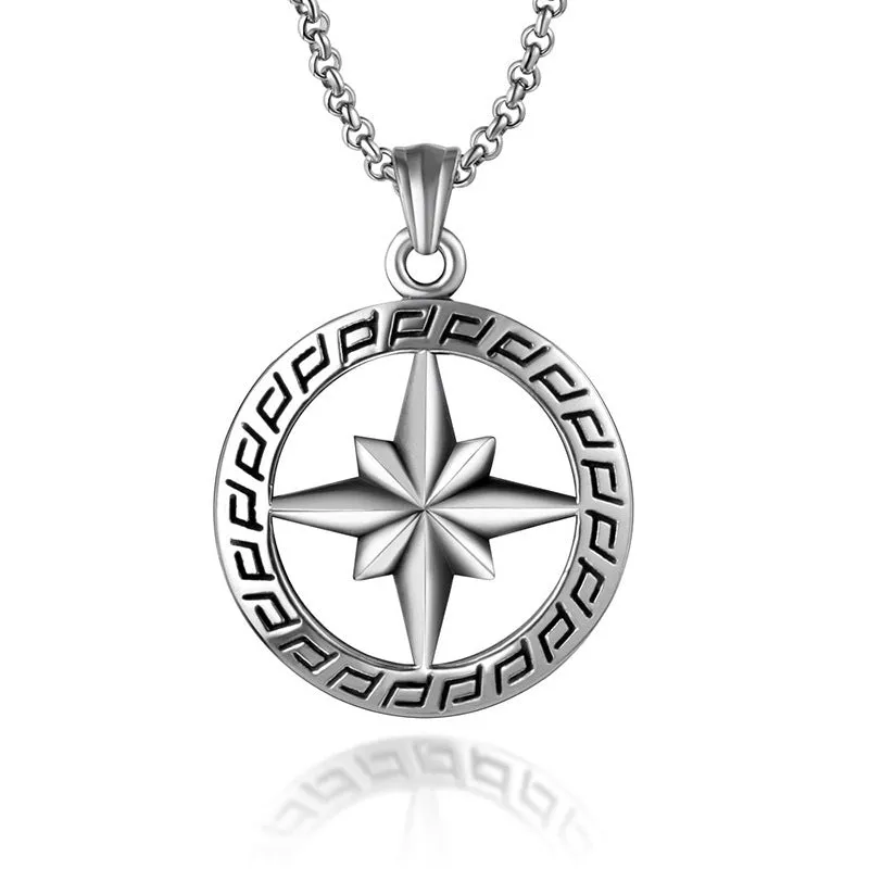 Unisex Titanium Steel Star Pendant Necklace - Hipster Fashion for Men and Women