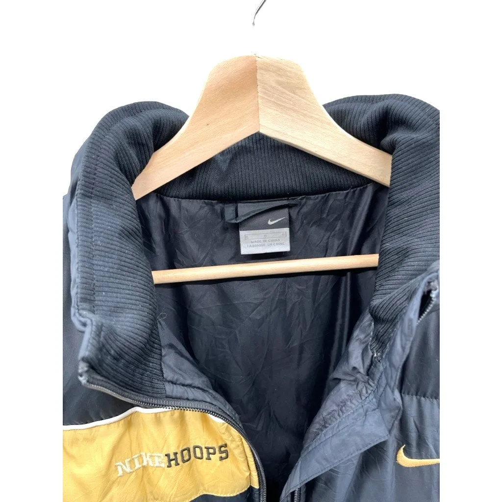 Vintage 2000's Nike Hoops Embroidered Down Puffer Jacket