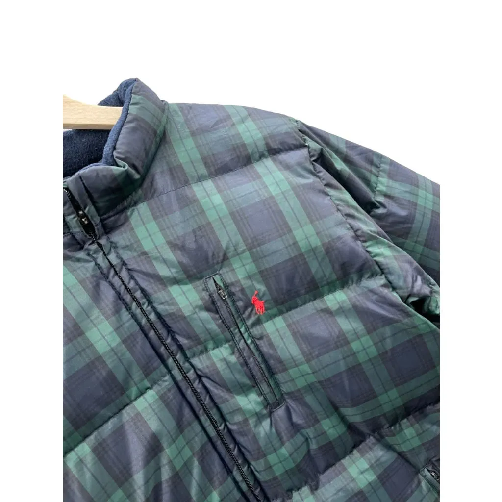 Vintage Polo by Ralph Lauren Men's Flannel Plaid Down Puffer Jacket