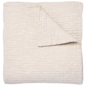 Vivada Sand Quilted Coverlet by John Robshaw