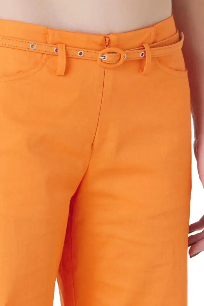 Vivetta - Cropped Pants: Orange