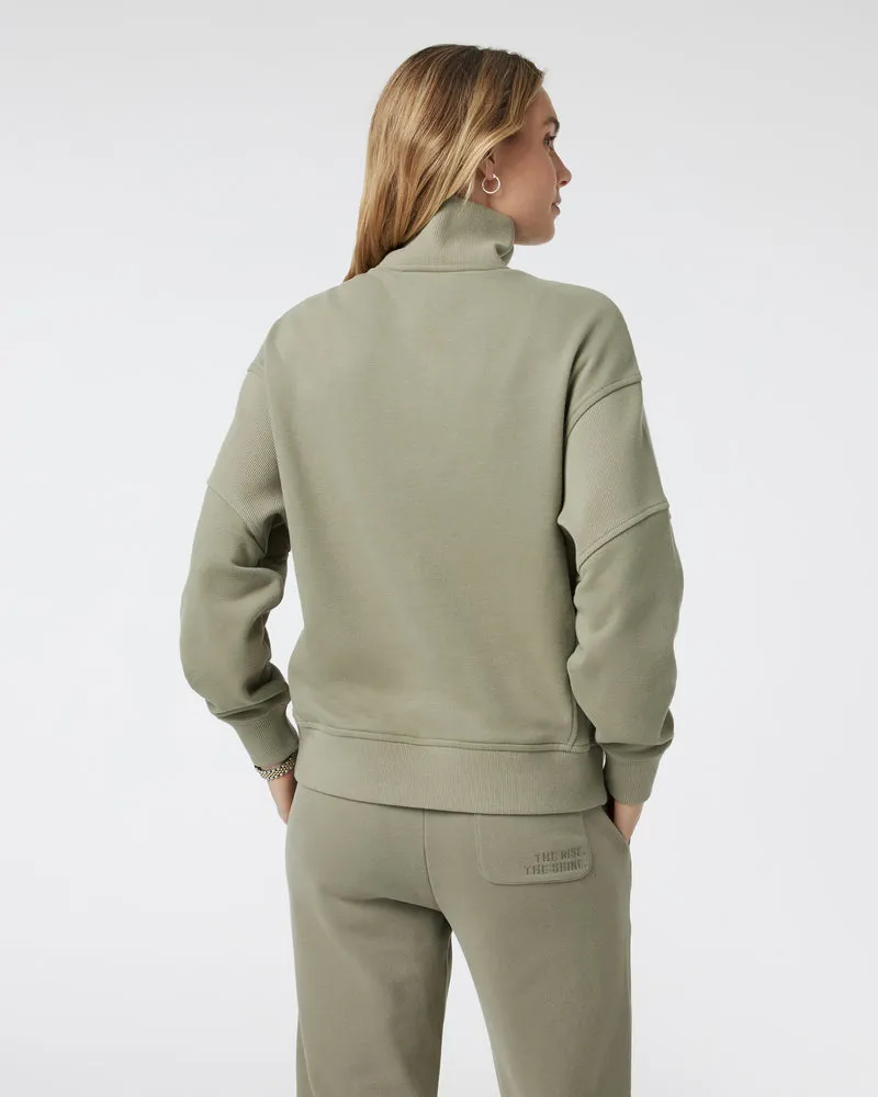 Vuori Sedona Rib Half Zip - METAL