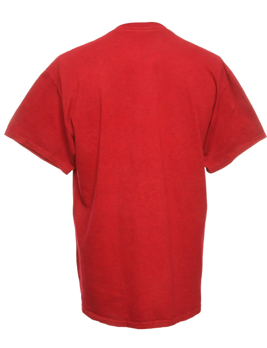 Wapahani Raiders Red Sports T-shirt - L