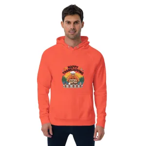 Welcome To Thanksgiving Graphic Men Eco Raglan Hoodie